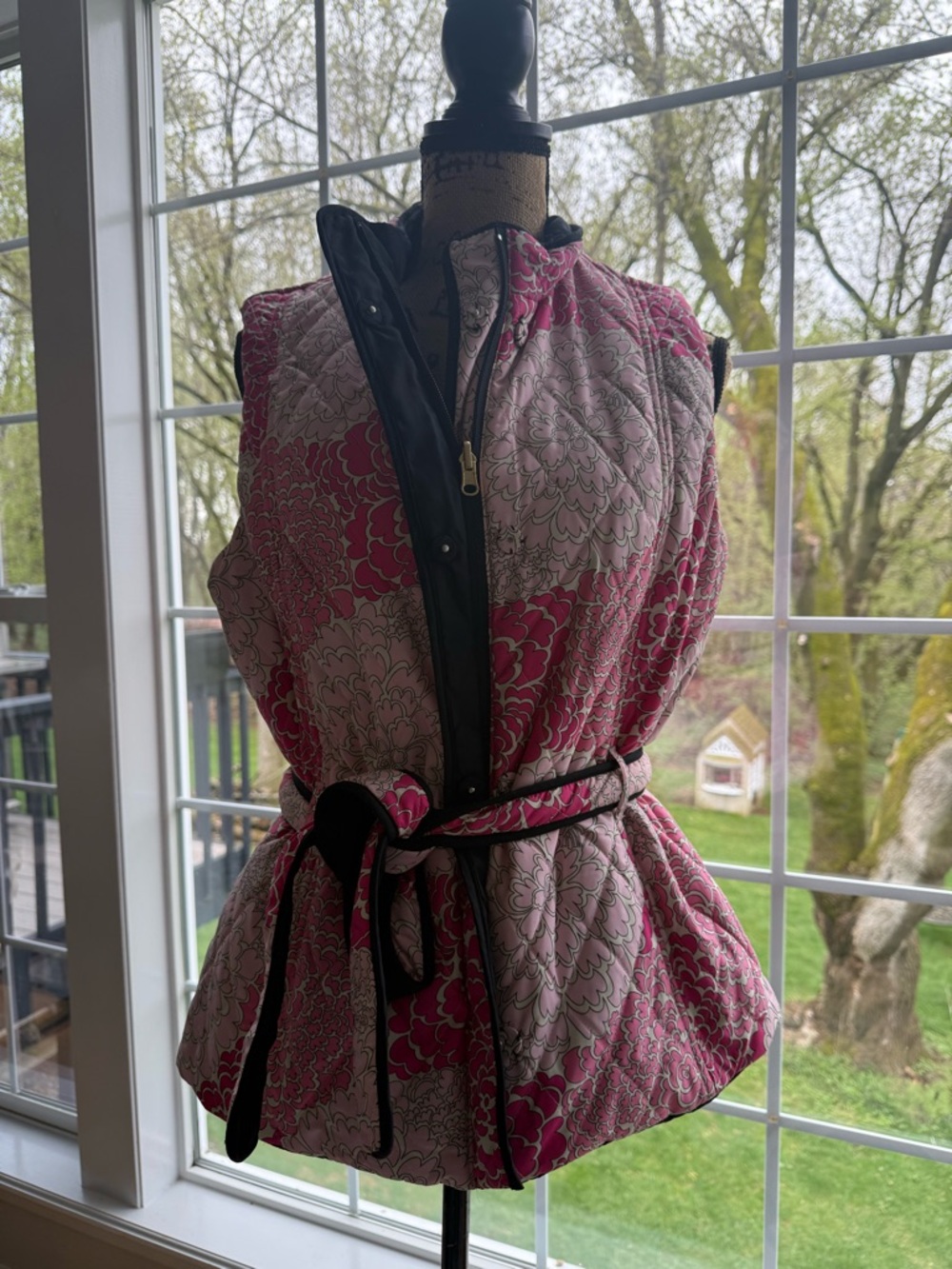 Lilly Pulitzer 2 in 1 - Floral Quilted Belted Vest